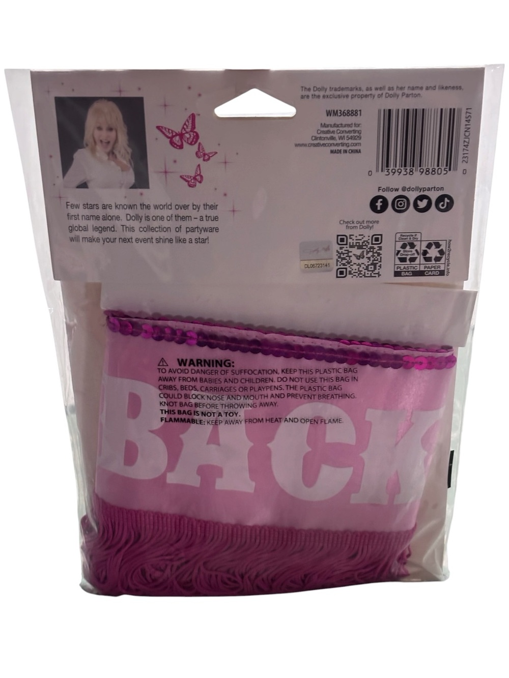 Dolly Parton 9 Piece Party Decorations Set NEW, What Would Dolly Do? - Picture 11 of 15